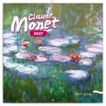 NOTIQUE Poznámkový kalendár Claude Monet 2027, 30 x 30 cm (PGP-36324-V)