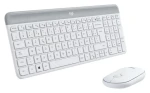 Logitech Slim Wireless Combo MK470 FR biela / Bezdrôtová sada klávesnice a myši / FR verzia (920-009191)