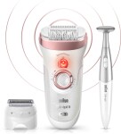 Braun Silk-épil 9-890 SensoSmart / epilátor / 2 rýchlosti / vodeodolný / 50 min prevádzka / biela (9-890 SensoSmart)