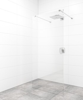 Sprchová zástena Walk-in 80 cm SAT vo farbe profilu chróm SATBWI80ZAV SATBWI80ZAV