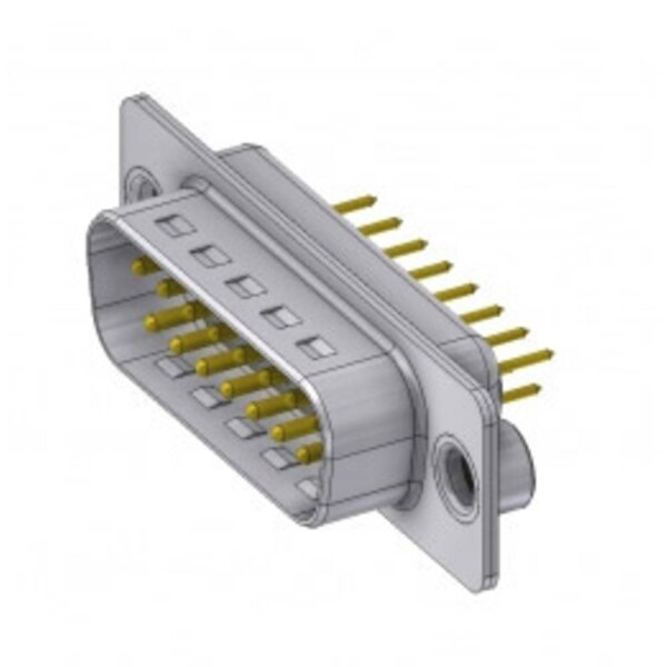 Deltron Connectors DTS15 PY/2 M85UN D-SUB zástrčka 180 ° Pólov: 15 spájkovaný konektor, piny 1 ks; DTS15 PY/2 M85UN