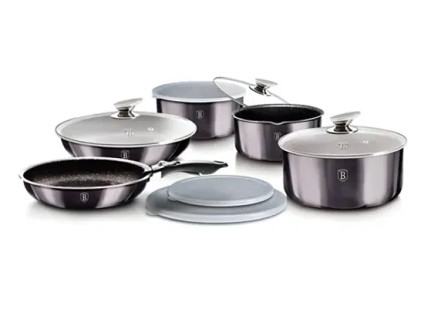 BERLINGERHAUS Sada riadu Carbon PRO Line BH-6910 / 12 ks / odnímateľná rukoväť (BH-6910)