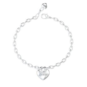 Guess Pôvabný oceľový náramok so srdiečkom Crazy In Love JUBB05217JWRH 21 cm