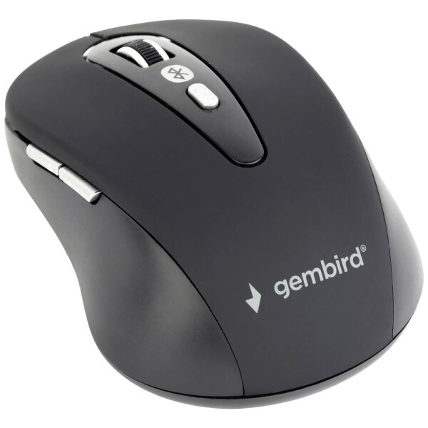 Gembird neu optická myš, prenos Bluetooth®, 6 tlačidlo, 800 dpi, 1600 dpi, čierna; MUSWB-6B-01