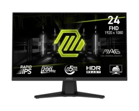 23.8" MSI MAG 244F čierna / FHD / IPS / 16:9 / 0.5ms / 1000:1 / 300cd-m2 / HDMI + DP / VESA (9S6-3BC41H-001)