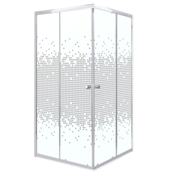 KERRA - Sprchovací kút Biely Pixel SQ 90 (bez vaničky) 5907548118332