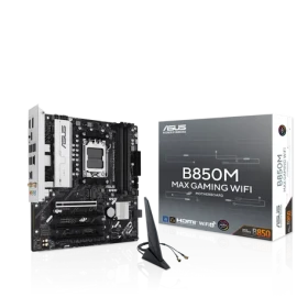 Asus B850 MAX GAMING WIFI / B850 / 4X DDR5 / 1x GLAN / Wi-Fi 6 / mATX (90MB1LL0-MVEAY0)