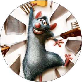 Jedlý papier Ratatouille Remi a nože 19,5 cm - Pictu Hap - Pictu Hap