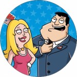 Jedlý papier „Americký otec Stan a Francine“ 19,5 cm - Pictu Hap