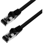 BKL Electronic 144007 RJ45 sieťové káble, prepojovacie káble CAT 8.1 S/FTP 15 m čierna bez halogénov 1 ks; 144007