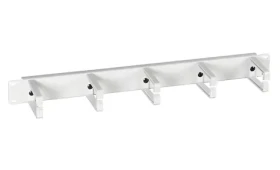 EFB 19" sivý / Vyväzovací panel / 1U / 5x plastová úchytka (699992)