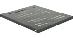 Lanview 19" 1U / Polica do racku / hĺbka 80 cm / nosnosť 50 kg / čierna (RAS105BL)