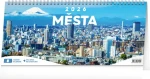 NOTIQUE Stolový kalendár Mestá 2026 - 14-dňový, 33 x 14,5 cm (PGS-35706)