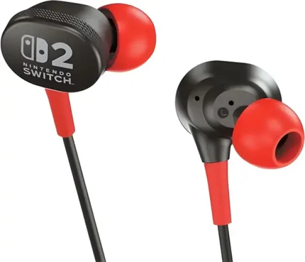 PowerA Drôtové slúchadlá Nintendo Switch 2 čierna / Slúchadlá / Káblové (NSHS0531-01)
