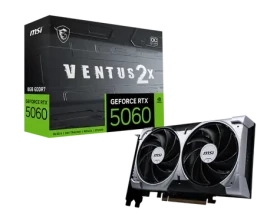 MSI GeForce RTX 5060 8G Ventus 2X OC / 2535MHz / 8GB GDDR7 / 128-bit / 1x HDMI + 3x DP / 550W (8) (RTX 5060 8G VENTUS 2X OC)