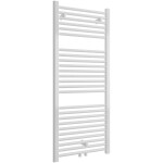CERANO - Kúpeľňový radiátor Lincoln - stredové pripojenie 50mm/bočné - 366W - biela lesklá - 1200x500 mm CER-429580