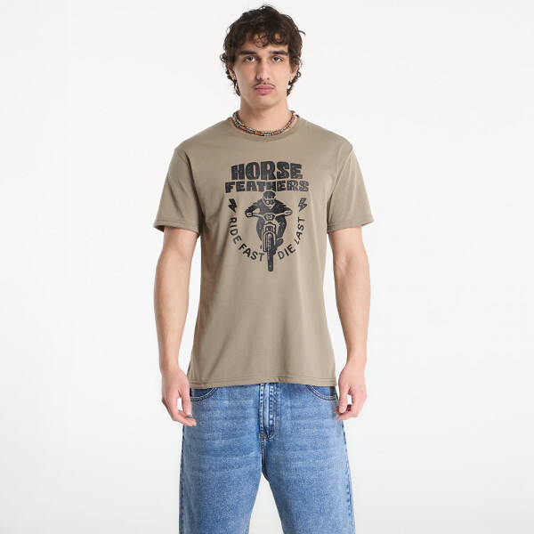 Tričko Horsefeathers Full Send Tech T-Shirt Taupe L