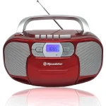 ROADSTAR RCR-4635UMPRD červená / Rádio s CD prehrávačom / FM / PLL / CD / MP3 / 3.5mm / Kazeta (7621800033178)