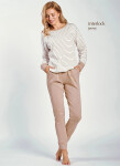Taro Maggie 3226 Interlock long/r S-XL Z24/25 dámske pyžamo ecru-béžová S