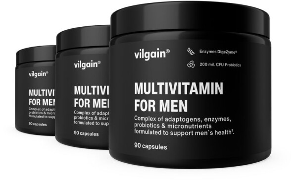 Vilgain Multivitamín pre mužov – 3× 90 kapsúl