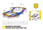 Mamido Mamido Magnetická stavebnica pretekárska dráha s elektrickým autíčkom 137 dielov MT1465