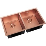 MEXEN - Binox oceľový drez 2-bowl 800 x 450 mm, meď HC 6421802000-65HC