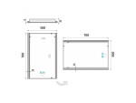 Nimco zrkadlo LED 500x700 s dvoma dotykovými senzormi ZP 11001VX ZP 11001VX