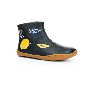 Camper Peu Cami Black Sella Negro Surreal Face (K900216-003) členkové barefoot topánky 25 EUR