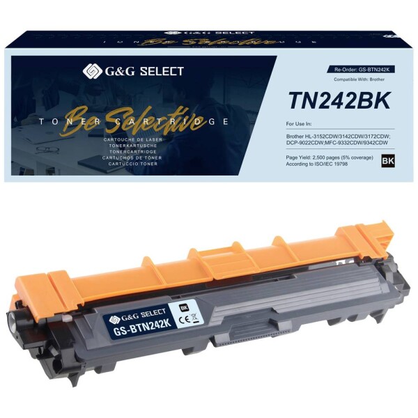 G&G TN-242BK toner náhradný Brother TN-242BK čierna kompatibilná toner; GS-BTN242K