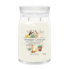 Yankee Candle Sweet Vanilla Horchata Signature veľký pohár 567g / doba horenia až: 90 h (5038581158747)