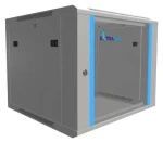 Extralink 19" nástenný rozvádzač 9U 600x600 sivá / Nástenný rozvádzač / nosnosť 60 kg / sklenené dvere (EX.8581)