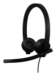 Logitech H570e Stereo čierna / Slúchadlá s mikrofónom / USB-C / MS Teams (981-001431)