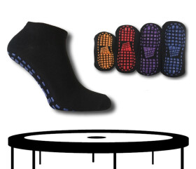 Detské ponožky YOGA TRAMPOLINA 2730 - REBEKA 31/34 černo-červená