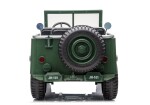 Mamido Detský elektrický vojenský Jeep Willys 4x4 trojmiestny zelený
