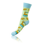 Darčeková krabica zábavných bláznivých ponožiek 4 páry CRAZY SOCKS BOX - BELLINDA - červená 39 - 42