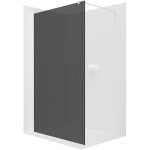 CERANO - Sprchová zástena Walk-in Onyx Round Ľ/P - 8 mm - guľatá vzpera - biela matná, grafitové sklo - 30x200 CER-8050BD7938