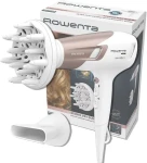 Rowenta Studio Dry Glow CV 5830 čierno-ružová / sušič vlasov / 2100 W / difuzér / studený vzduch (CV5830F0)