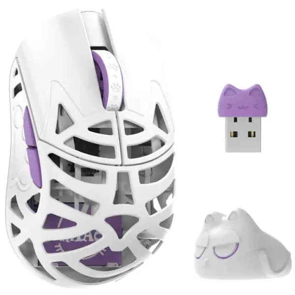WLMOUSE Beast Miao biela / bezdrôtová myš / optická / 30000 DPI / 5 tlačidiel / 2.4GHz / USB-C (MIAO-WHITE-O)