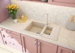 DEANTE DEANTE - Andante beige - Granitový drez, 1.5 - bowl s odkvapkávačom ZQN_5513