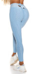 Sexy High Waist Push-Up Leggings with Bow babyblue L/XL