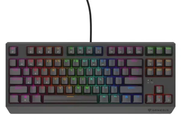 Genesis Thor 230 TKL Lite Outemu Red čierna / Herná klávesnica / Mechanická / US layout / USB (NKG-2076)