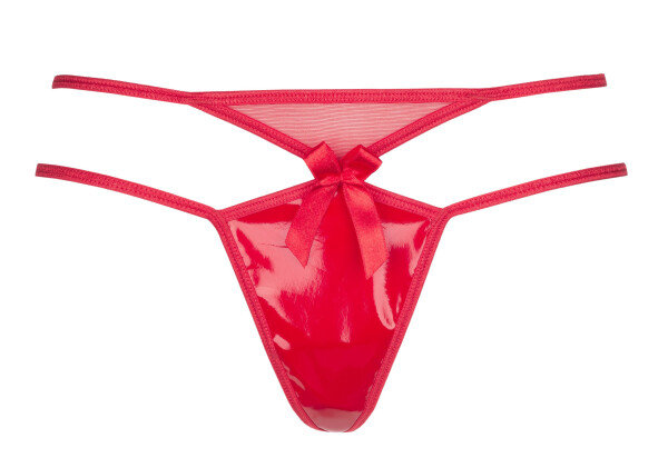 Dámske sexy tangá nadrozmernej veľkosti V-8728 Red - Axami 46/3XL červená