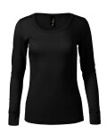 Dámske tričko Merino Rise LS čierne 2XL