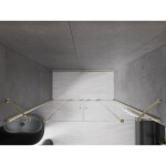 MEXEN/S - Velar Duo posuvné sprchové dvere 180, transparent, złote 871-180-000-02-50