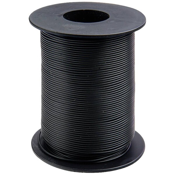 Donau Elektronik 125-S25-1 opletenie / lanko, 1 x 0.25 mm², čierna, 25 m; 125-S25-1