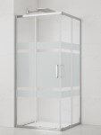 Sprchovací kút štvorec 80x80 cm SAT TEX SIKOTEXQ80CRS SIKOTEXQ80CRS