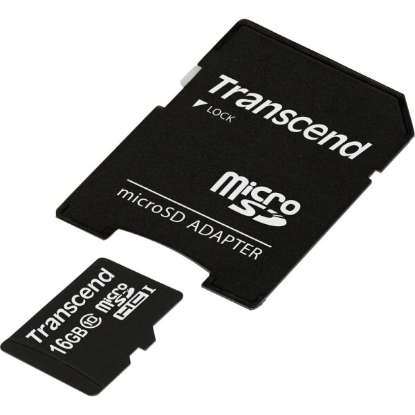 Pamäťová karta Micro SDHC 16 GB Transcend Premium Class 10, UHS-I vr. SD adaptéru; TS16GUSDHC10