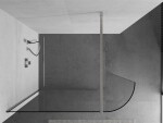 MEXEN/S - Kioto Sprchová zástena WALK-IN Walk-in 80 x 200, transparent 8 mm, nikel kartáčovaný 800-080-101-97-06