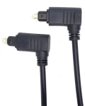 OEM Toslink 90° / Optický audio kábel / Toslink (M) 90° - Toslink (M) 90° / 2 m / priemer 4 mm (kjtos4-2)
