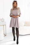 Dámske šaty 579-1 - NUMOCO Béžová 2XL/3XL